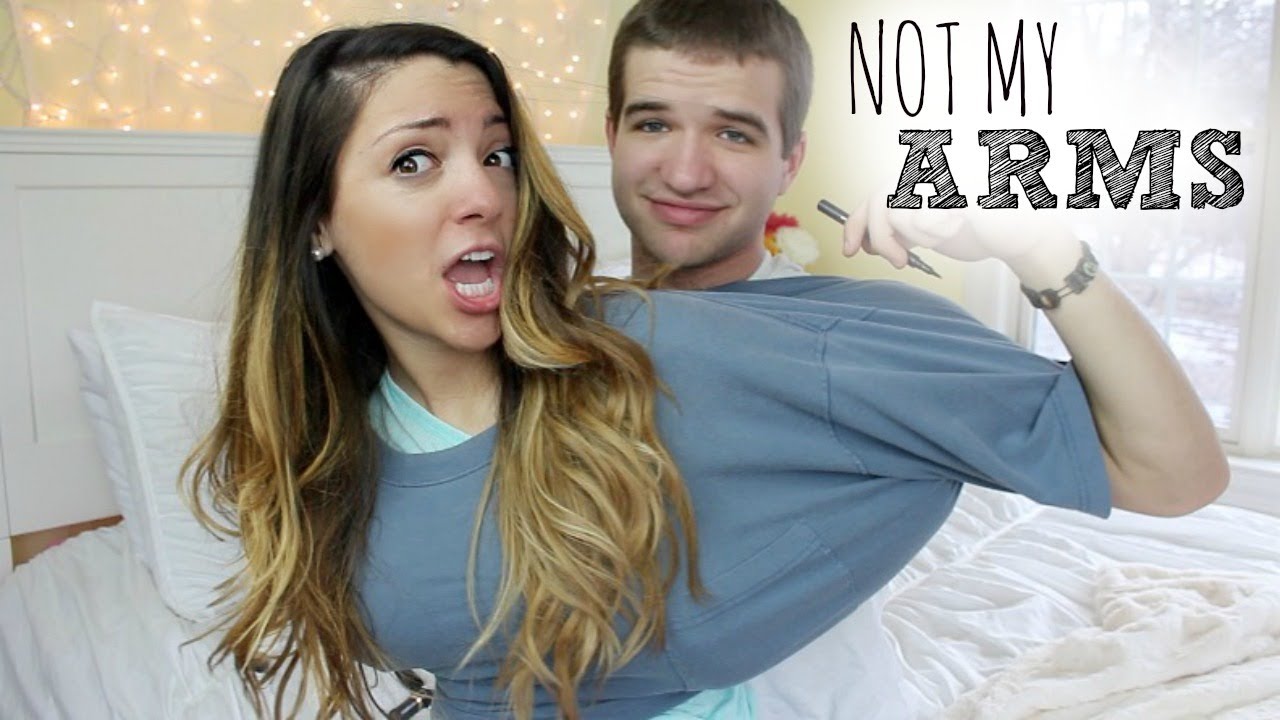 Not My Arms Challenge with my Boyfriend! Niki and Jerry Edition