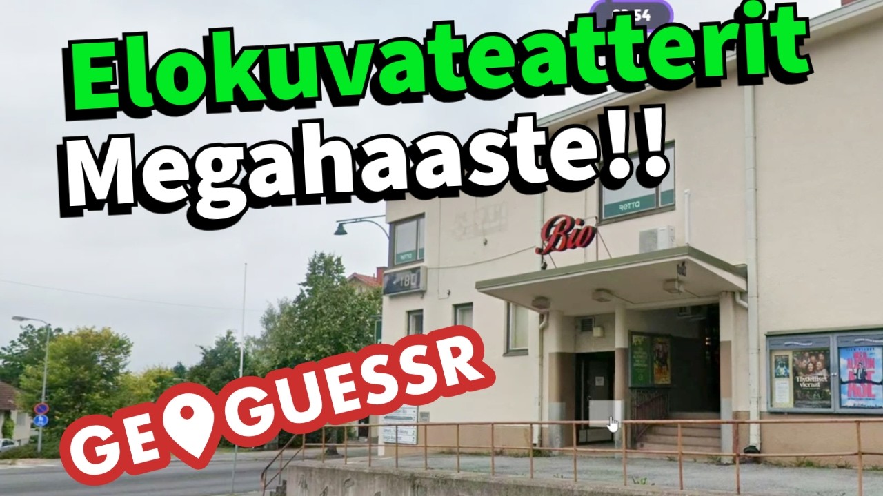 Geoguessr | SUOMEN ELOKUVATEATTERIT MEGAHAASTE!