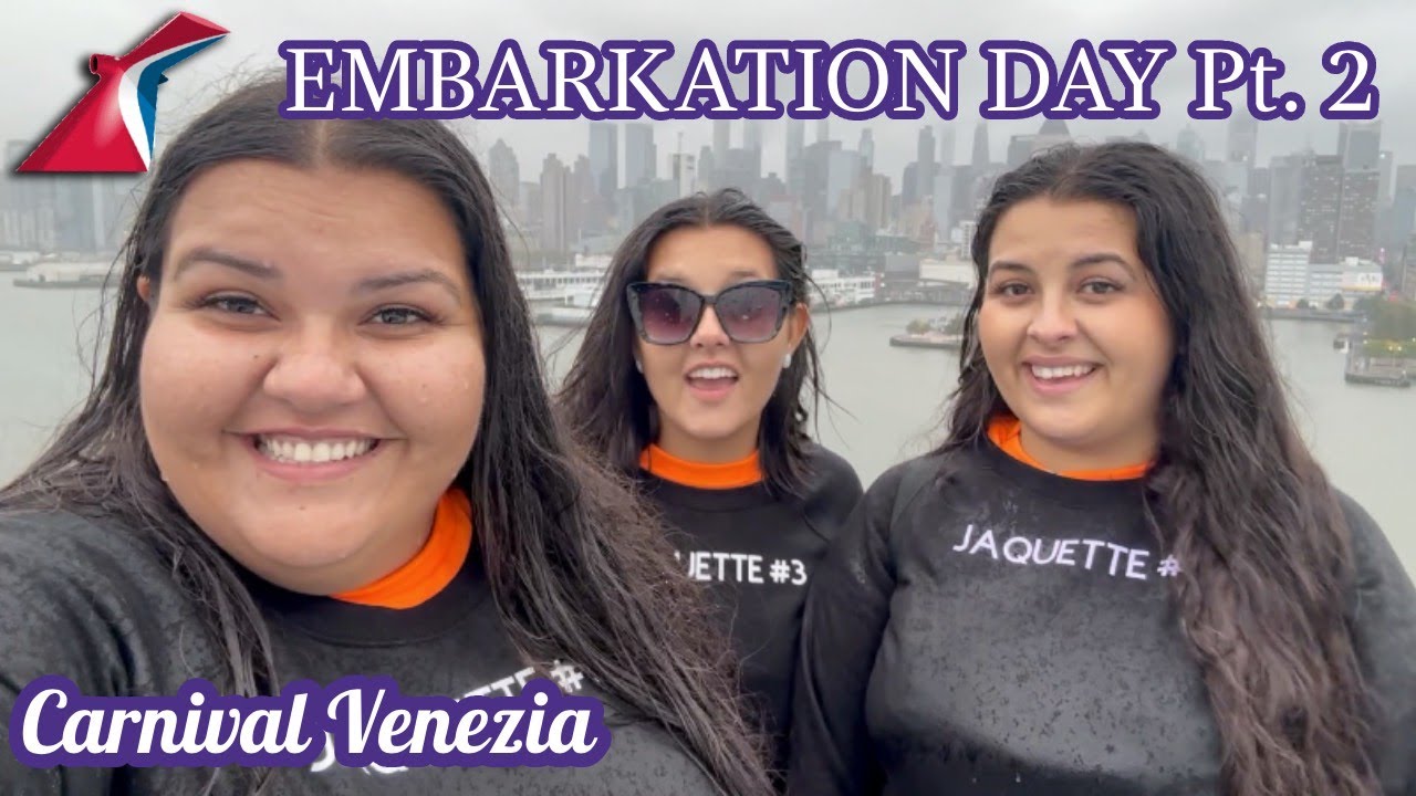 Carnival Venezia Vlog Embarkation Day Pt. 2 (SAIL AWAY PARTY + STATUE OF LIBERTY)