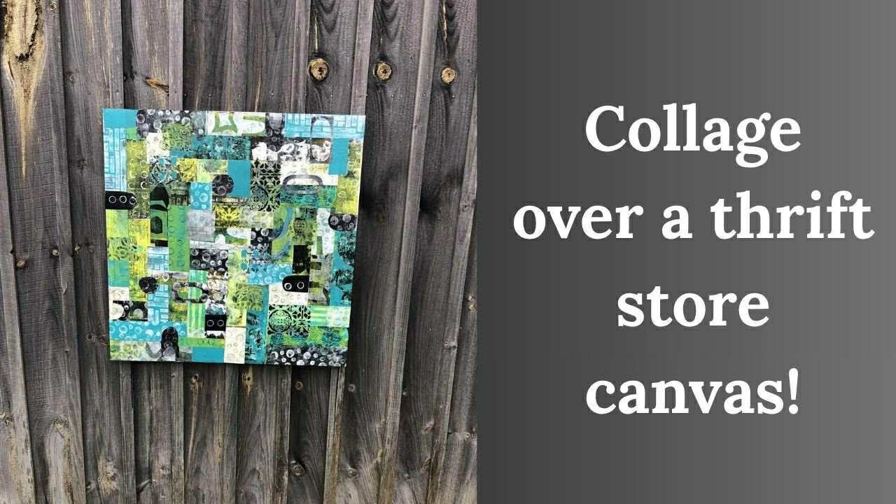 I upcycled this HUGE thrift store canvas!