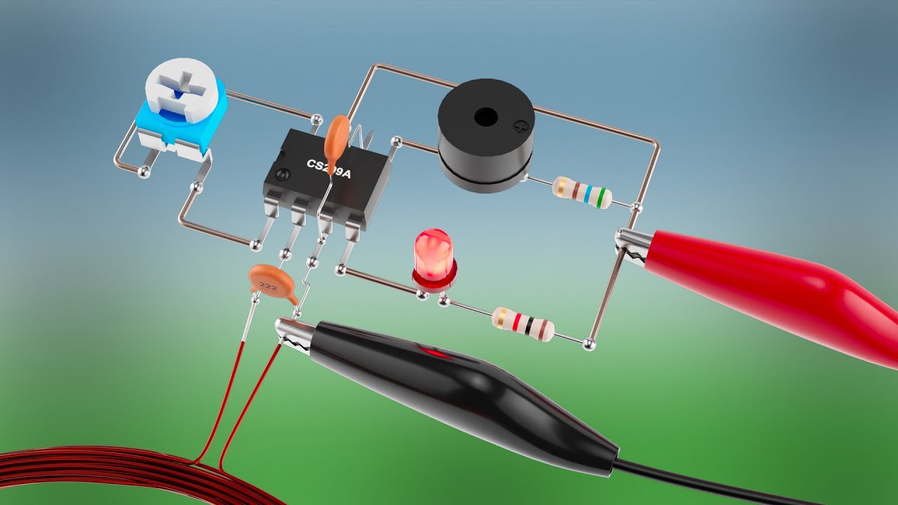 CS209A IC Based Metal Detector Circuit | Simple Electronics Mini Project
