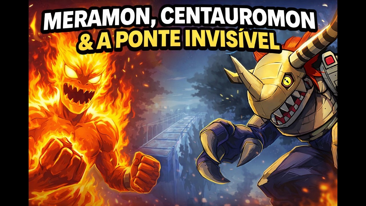 Digimon world 1 #3 Meramon, centauromon e ponte invisivel
