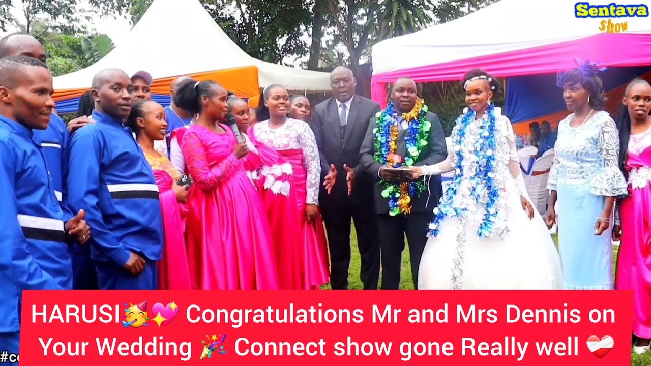 HARUSI🥳💖 Congratulations Mr and Mrs Dennis on Your Wedding 🎉 Connect show gone Really well ❤️‍🩹