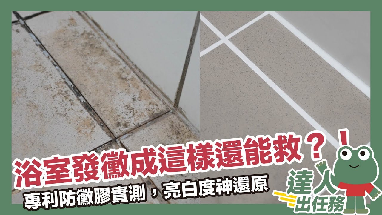 不用翻修！一條防黴膠讓浴室瞬間亮成新建案，維持 5 年超省力！！｜達人出任務｜蛙家