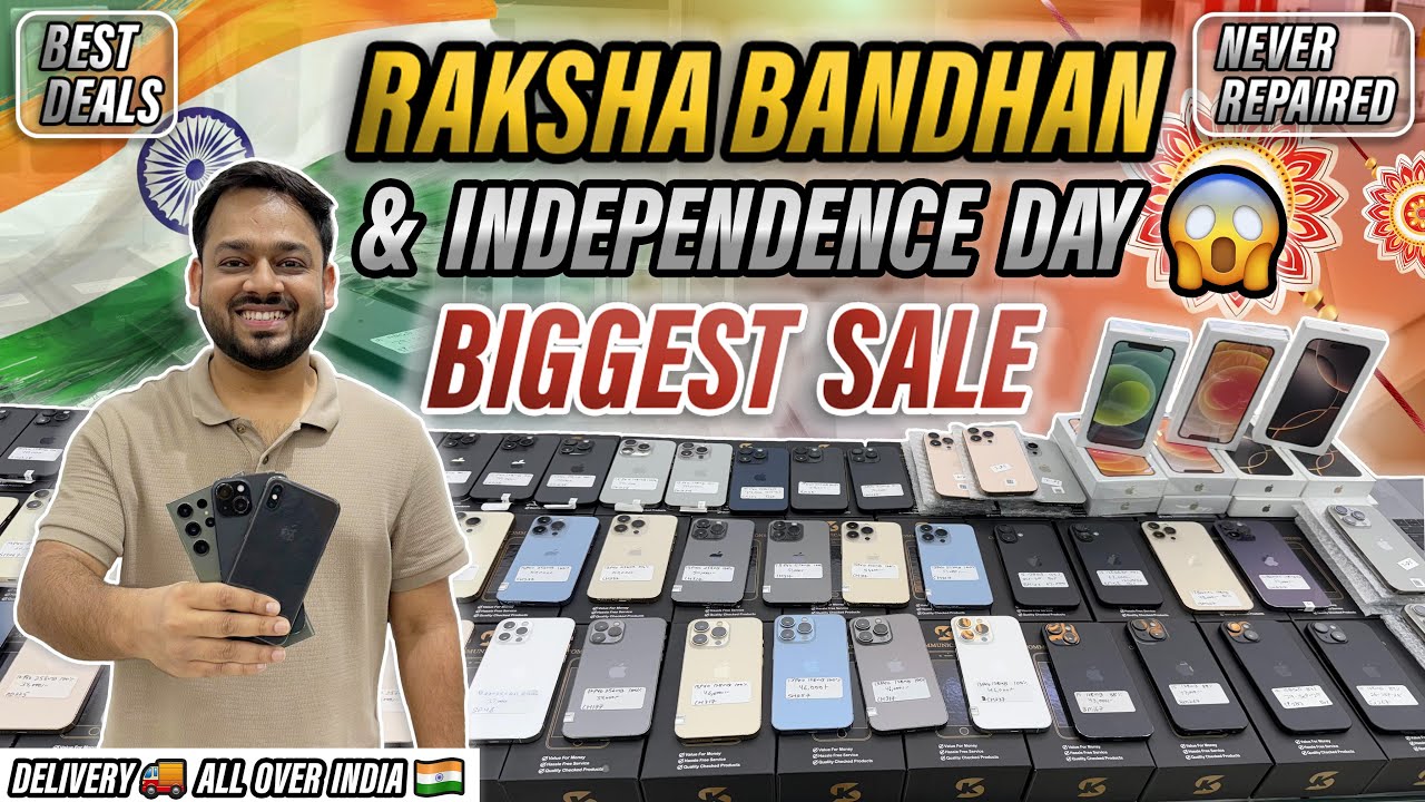 BIGGEST SALE EVER 🤩| Cheapest iPhone Market in Delhi 😱| Second Hand Mobile | @sk_communications_ 🔥