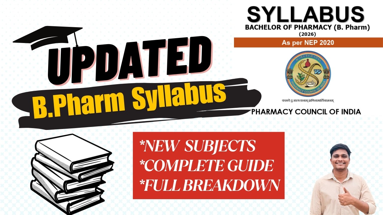 New PCI syllabus - B.Pharmacy✌️