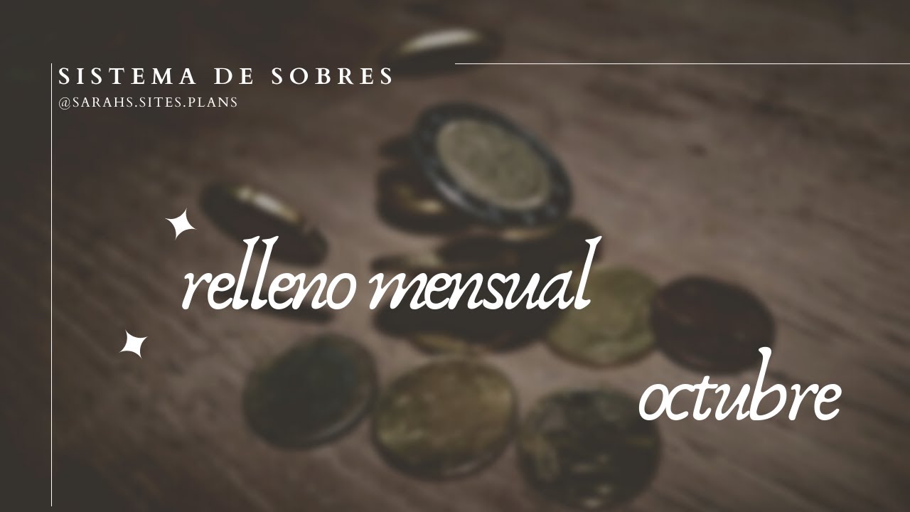 relleno de sobres mensual en euros | octubre 2023 | 570€ (en realidad no...)😅