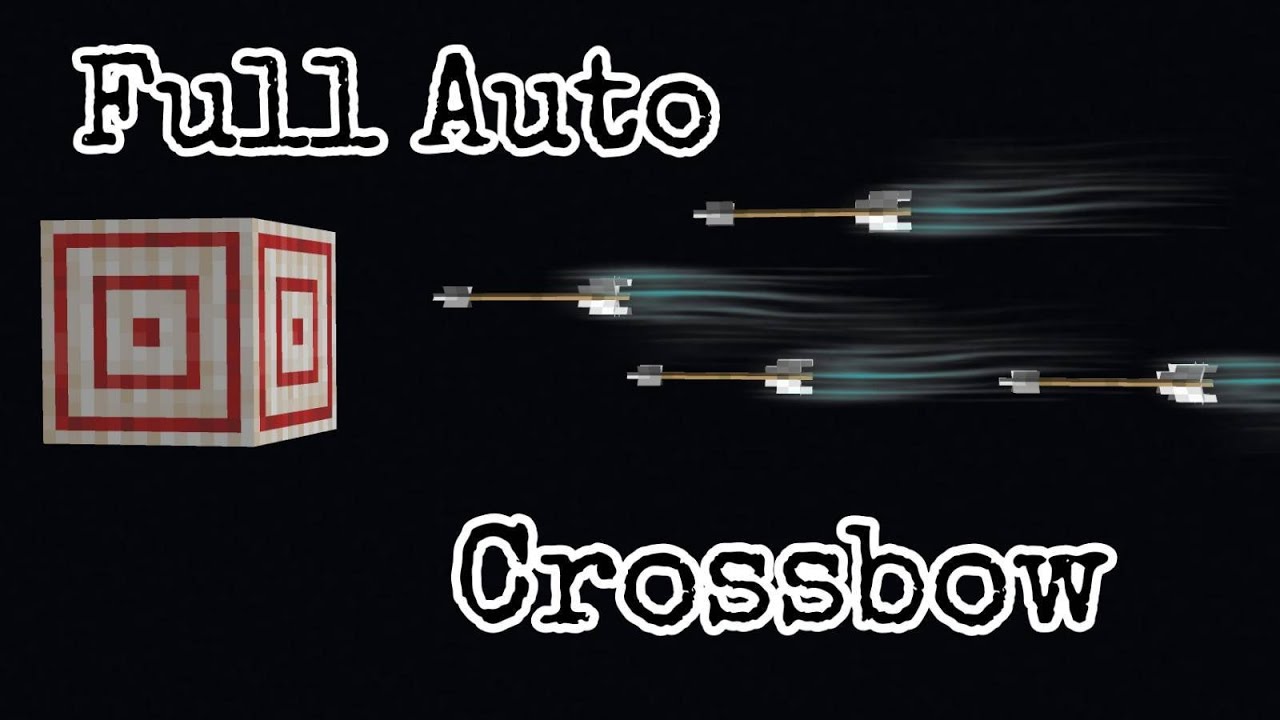 FULLY AUTOMATIC CROSSBOW in Minecraft