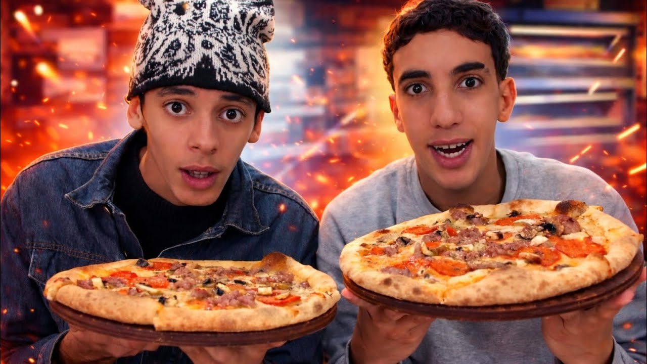 عرضت على قريقيبة، كافاني ل أكلة بيتزا😍(كافاني شحال جاب في الباك🤩)