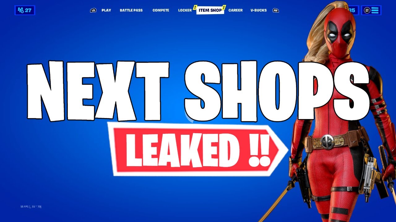 Next Shops Leaked Early & Ladypool Prediction  -  Fortnite