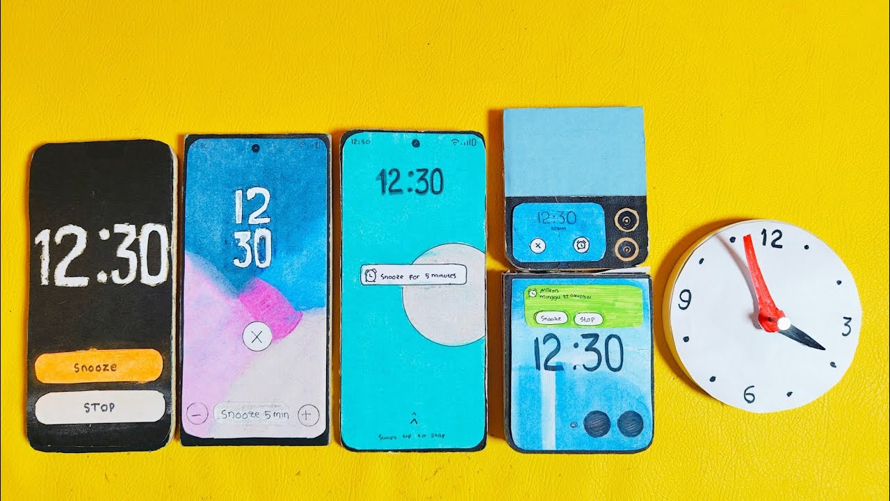 iPhone 17 + Samsung S25 edge + Xiaomi 15 ultra + Moto Razr 60 U +  Z flip 4 Alarm Clock with clock 
