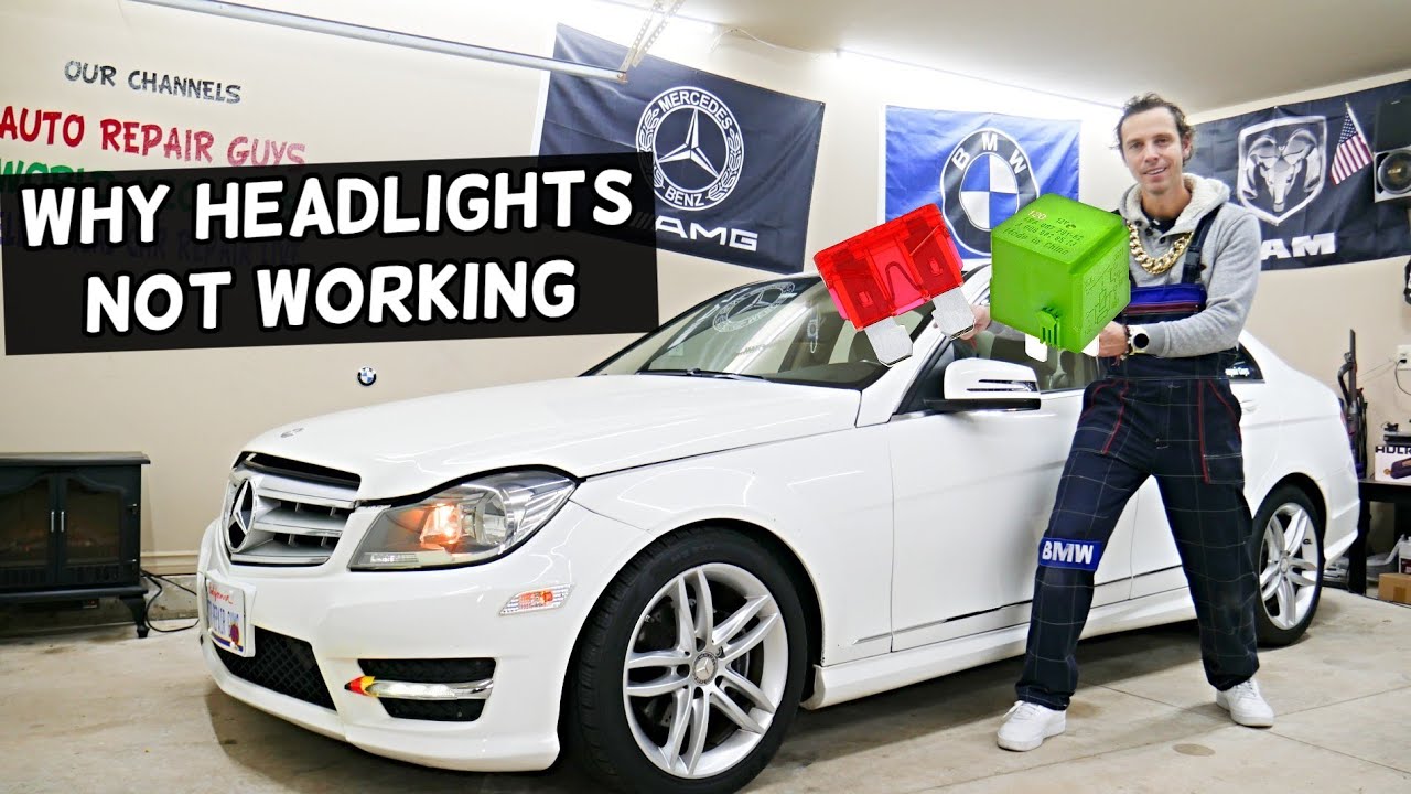 Почему не работает фара MERCEDES W204 C250 C300 C180 C200 C220 C280 C320 C350 CDI BLUETEC