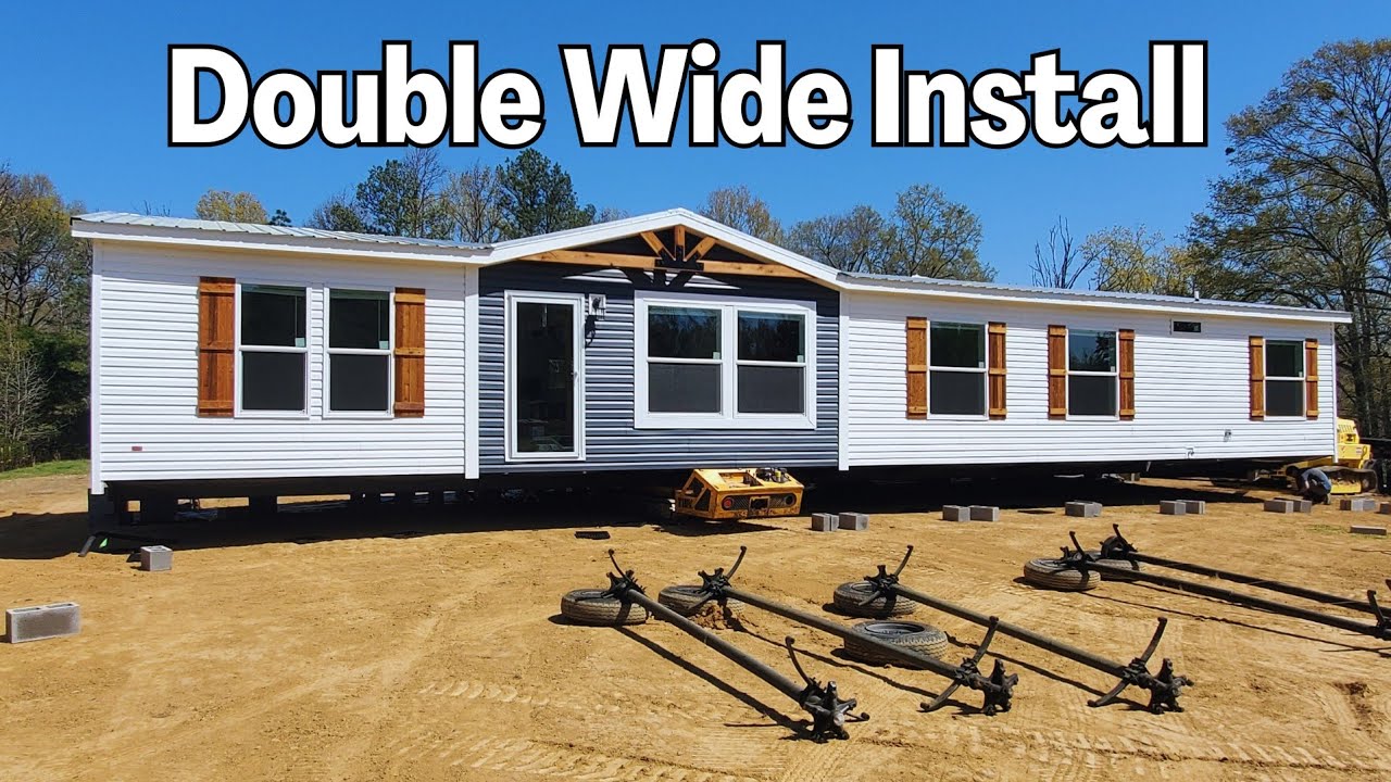 Double Wide Mobile Home Installation | Watch Our New Home Install