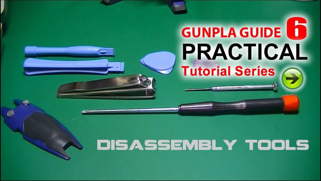 Gundam tutorial 6 - Tools to easily take apart Gundam Model Kits for painting