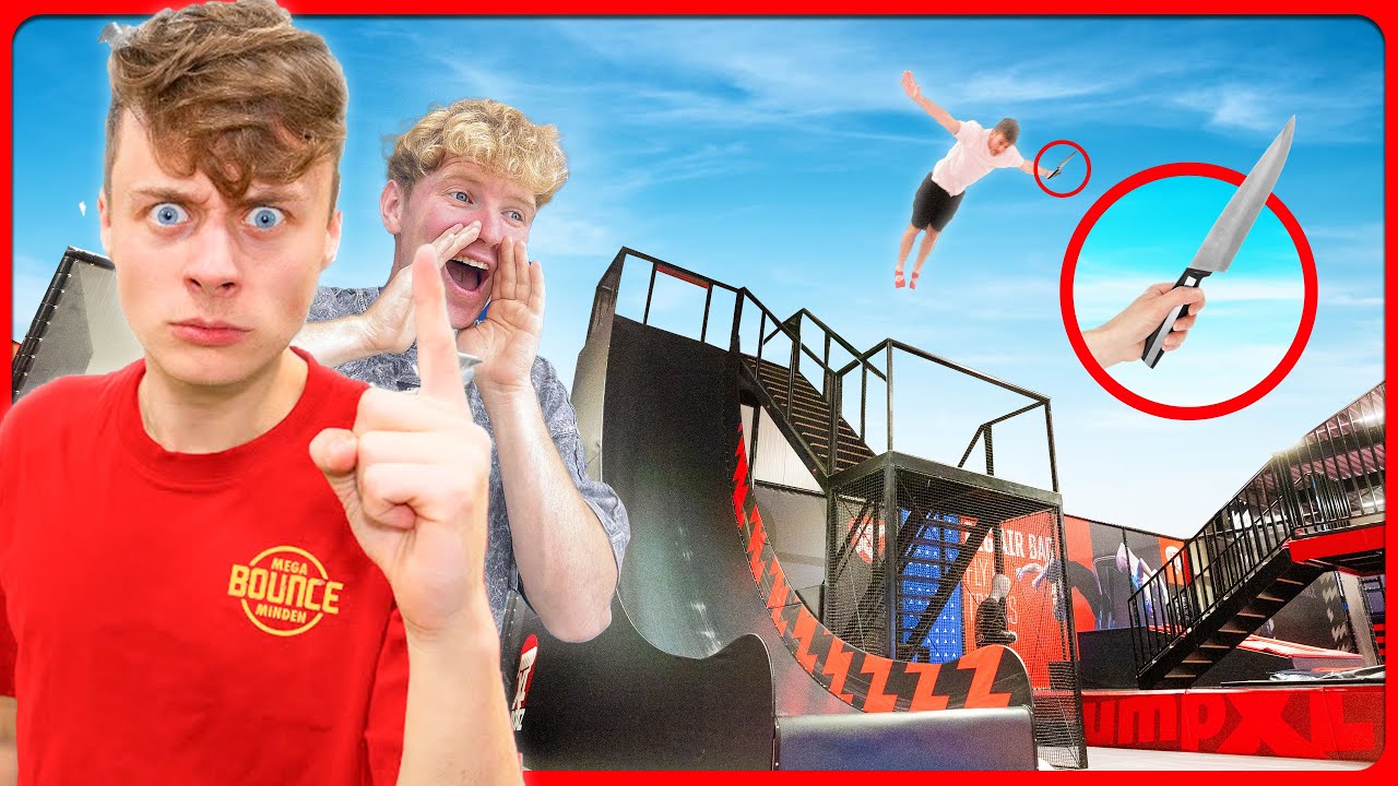 MIJN VRIENDEN ZIJN DE BAAS IN MIJN TRAMPOLINEPARK...