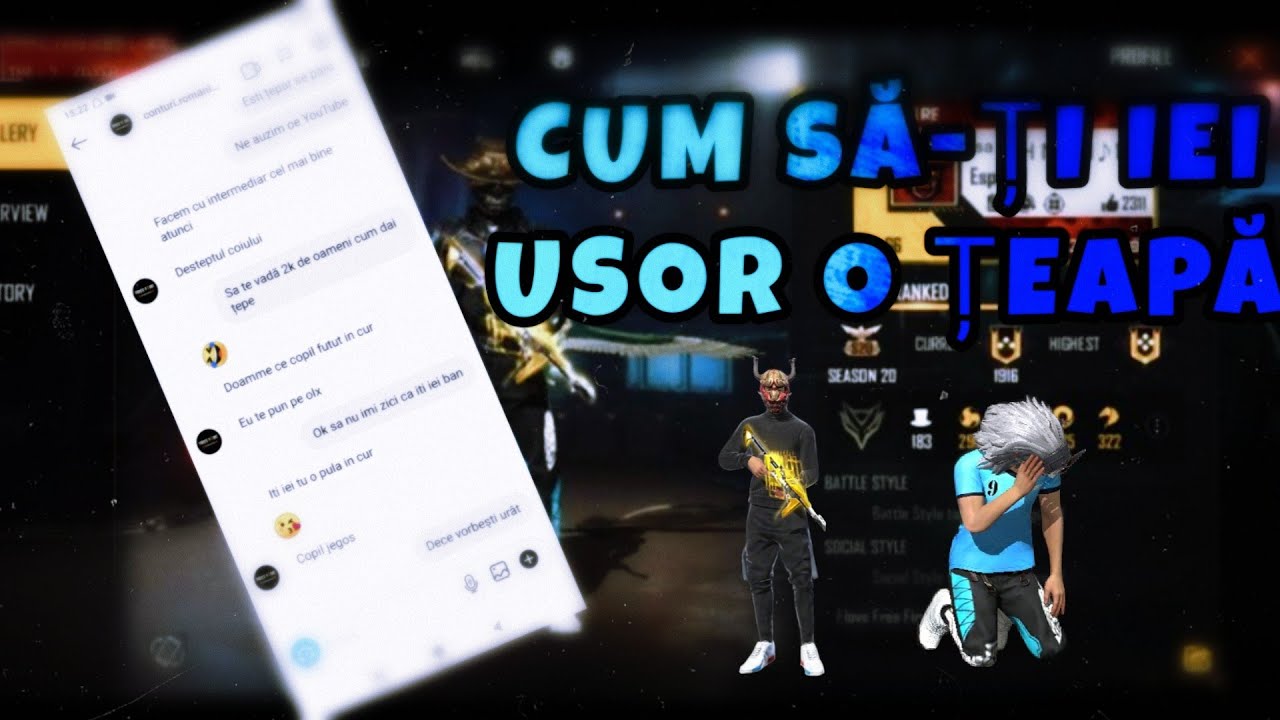 CUM SĂ-ȚI IEI O ȚEAPĂ USOR DE LA VÂNZĂTORI DE CONTURI FREE FIRE ROMANIA