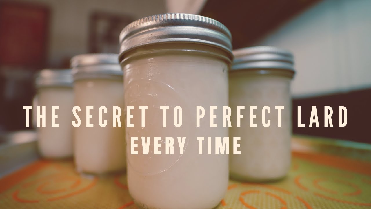 How to RENDER LARD from Pork Fat at Home