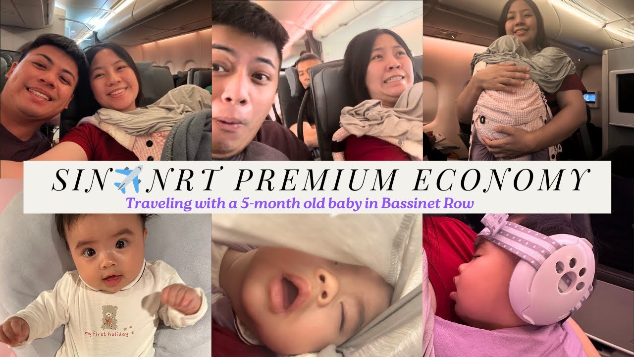 Летим рейсом Singapore Airlines в премиум-эконом-классе с 5-месячным малышом 👶🏻! Из Bassinet Row ...