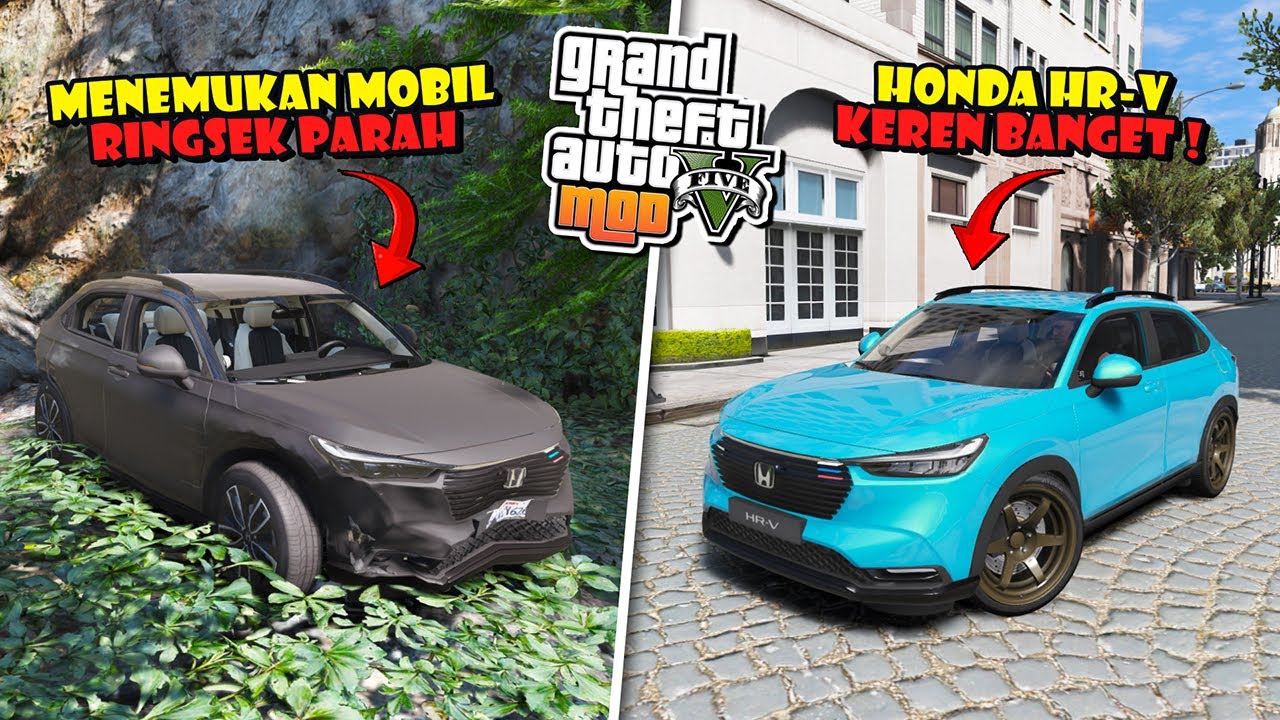 AKU MENEMUKAN MOBIL MEWAH HONDA HR-V DI SUNGAI SAAT AKU MANCING. LEBIH BAGUS DARI PAJERO ? GTA 5 MOD