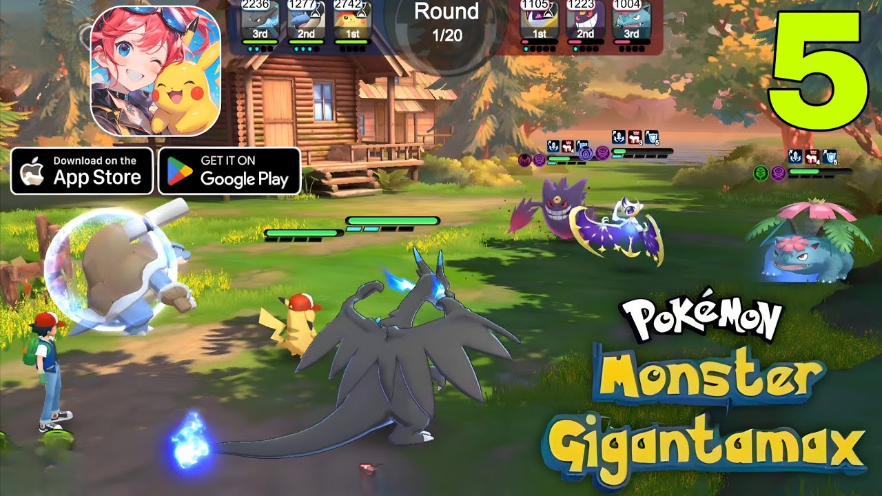 Pokemon Monster Gigantamax Gameplay walkthrough Part 5 (Android/iOS)
