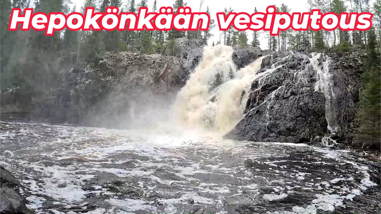 Hepokönkään Vesiputous- Kevät 2024 - Suomen korkeimpia putouksia