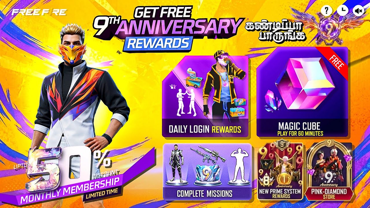 🔥 Claim 9th Anniversary All Free Rewards 🥳 அடேங்கப்பா! 😮 Unexpected Updates of 9th Anniversary Event