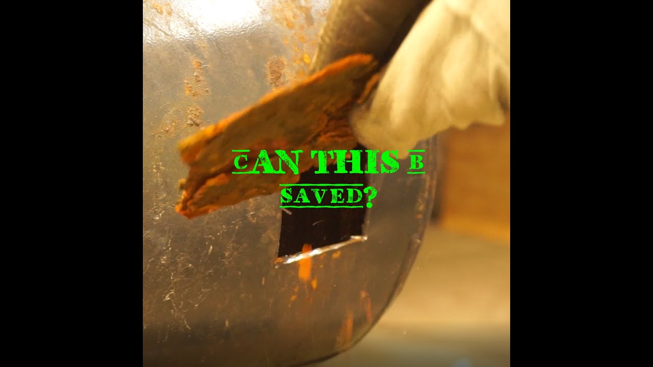 can you weld a rusted Compressor air Tank?