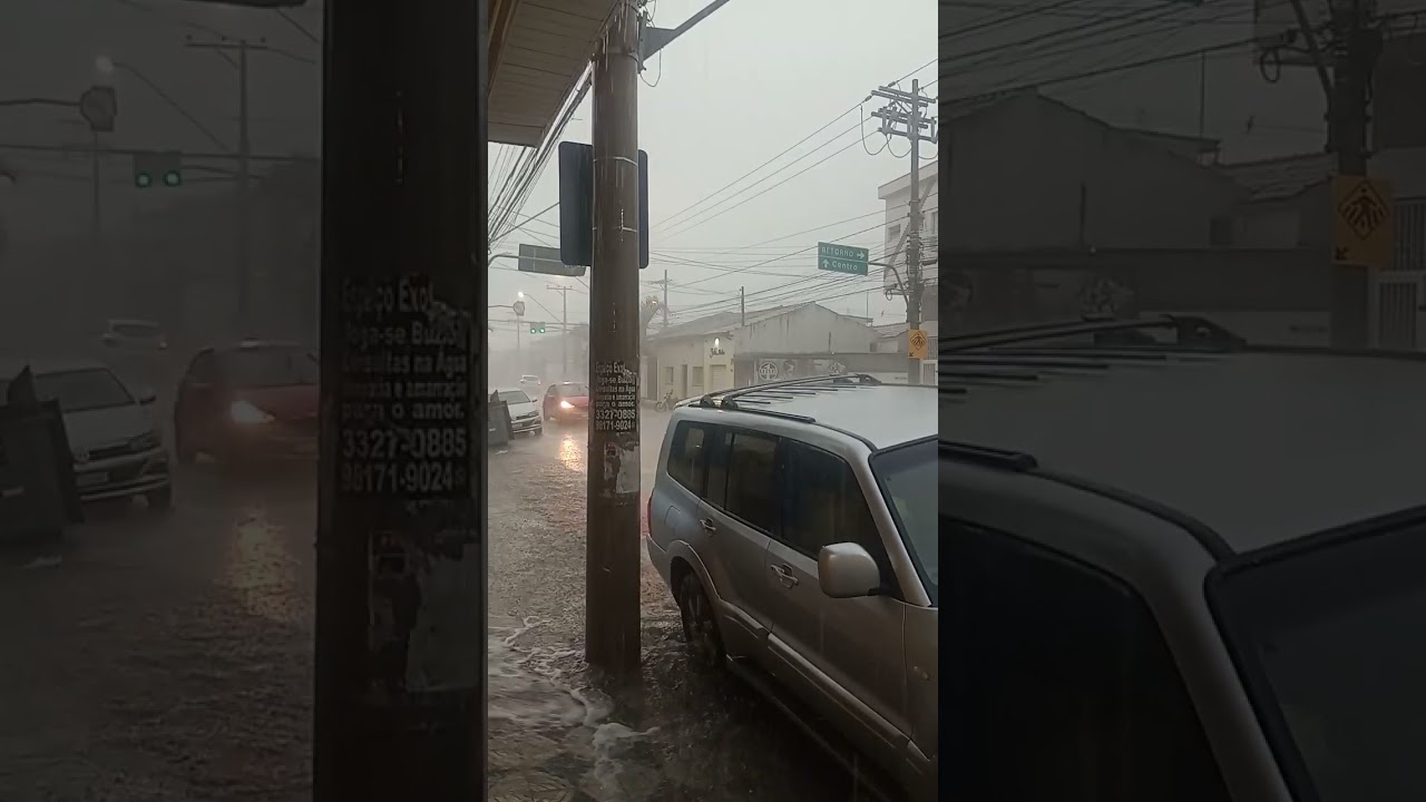 Tempo atualizado em Sorocaba SP... Muita &aacute;gua nessa terra, Avenida Nogueira Padilha...
