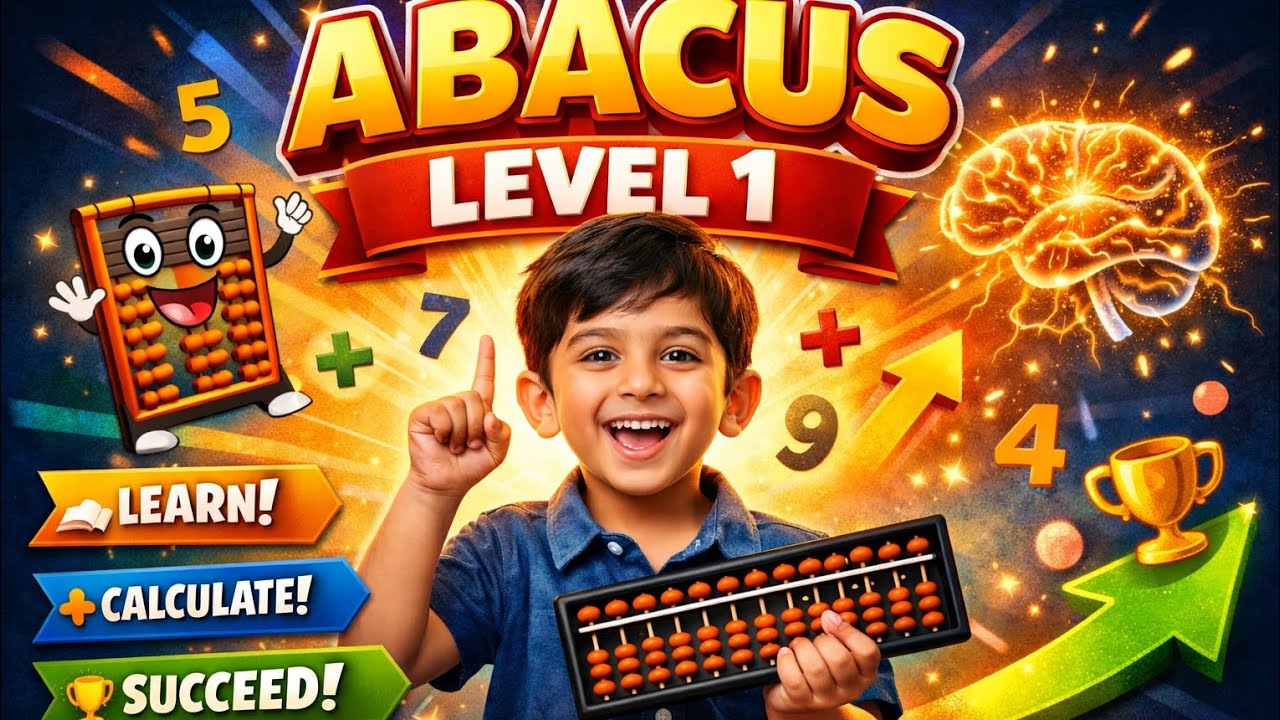 Abacus Level 1 – Where Little Minds Start Thinking Big! 🧠✨