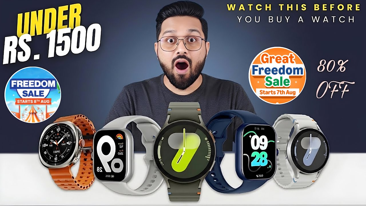 Don't Buy Trash⚡️5 Best Smartwatch Under 1500 On Amazon/Flipkart Freedom Sale⚡️Smartwatch Under 2000