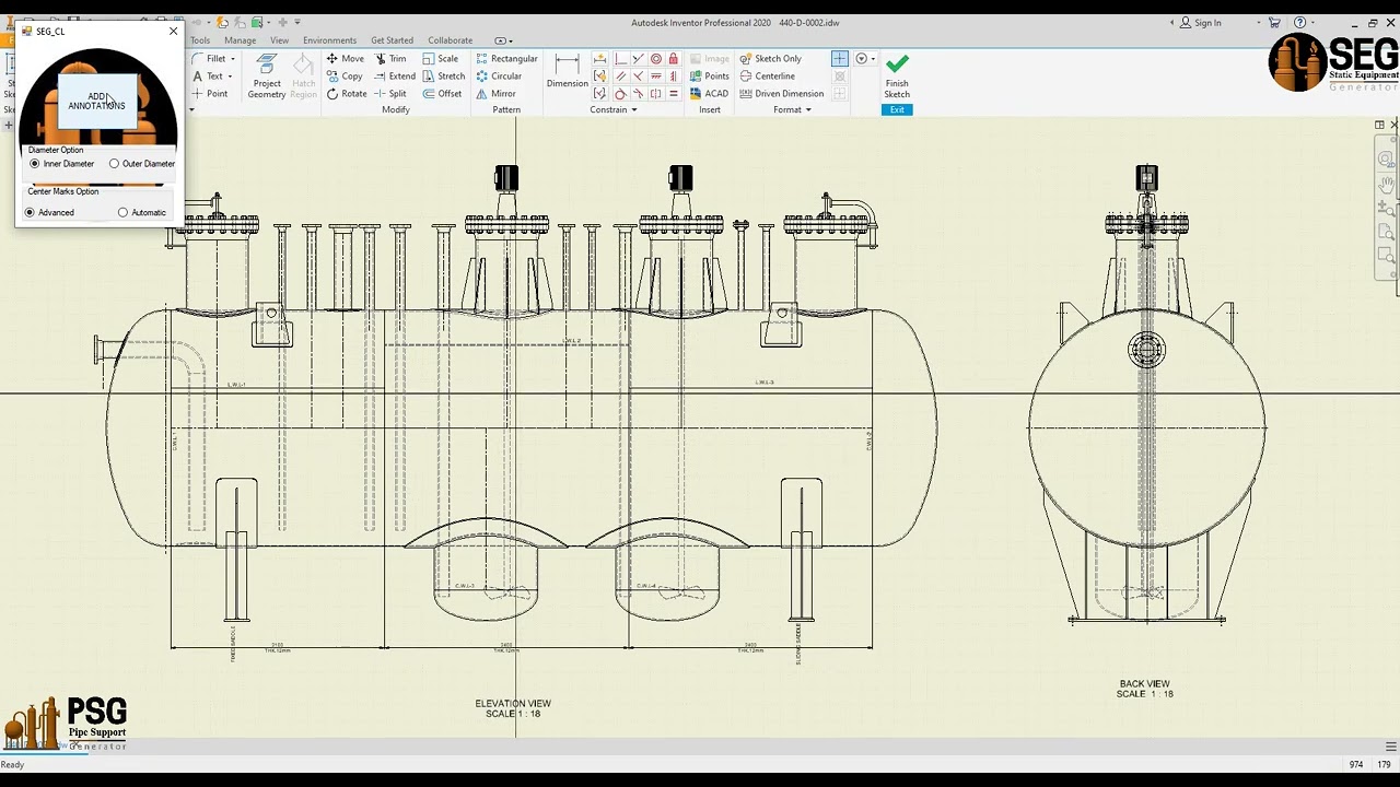 SEG new tool for dimensions Automation