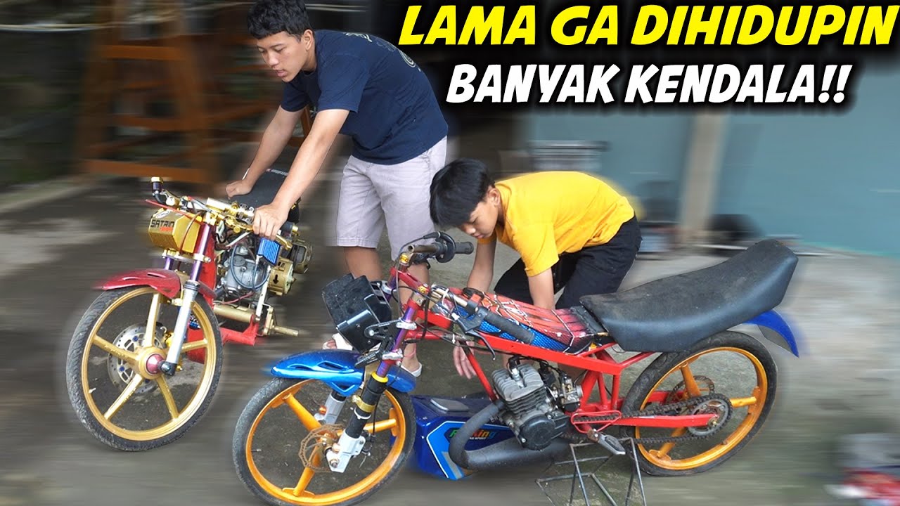 RX KING MINI DIMAS BANGKIT!! DRAG KAK ADIT MACET KELAMAAN NGANGGUR..