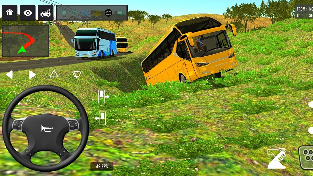 Indonesia City Bus Driving 🚌 | Euro Coach BUS SIMULATOR INDONESIA | Android 2026 Gameplay 🔥