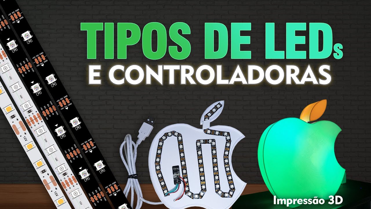 Fita LED certa para seu projeto - #impressão3d #tutorial  #luminarias #led