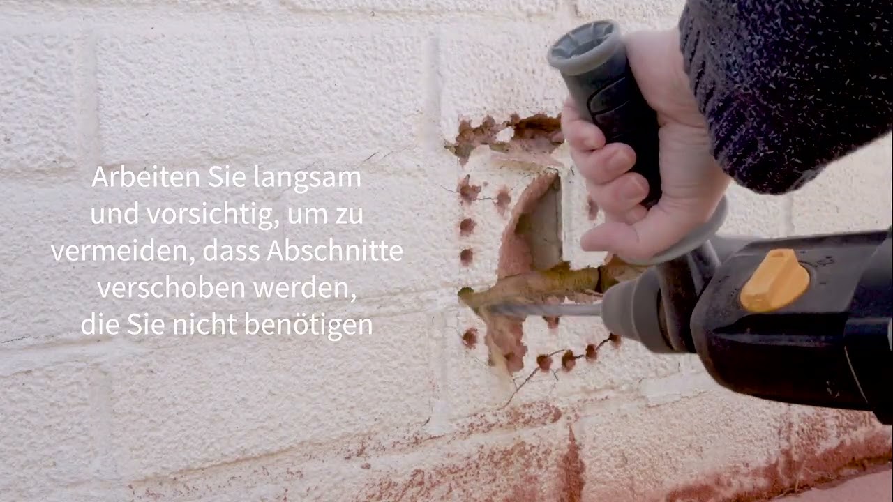 Mikrochip-Katzenklappe – Wandinstallation