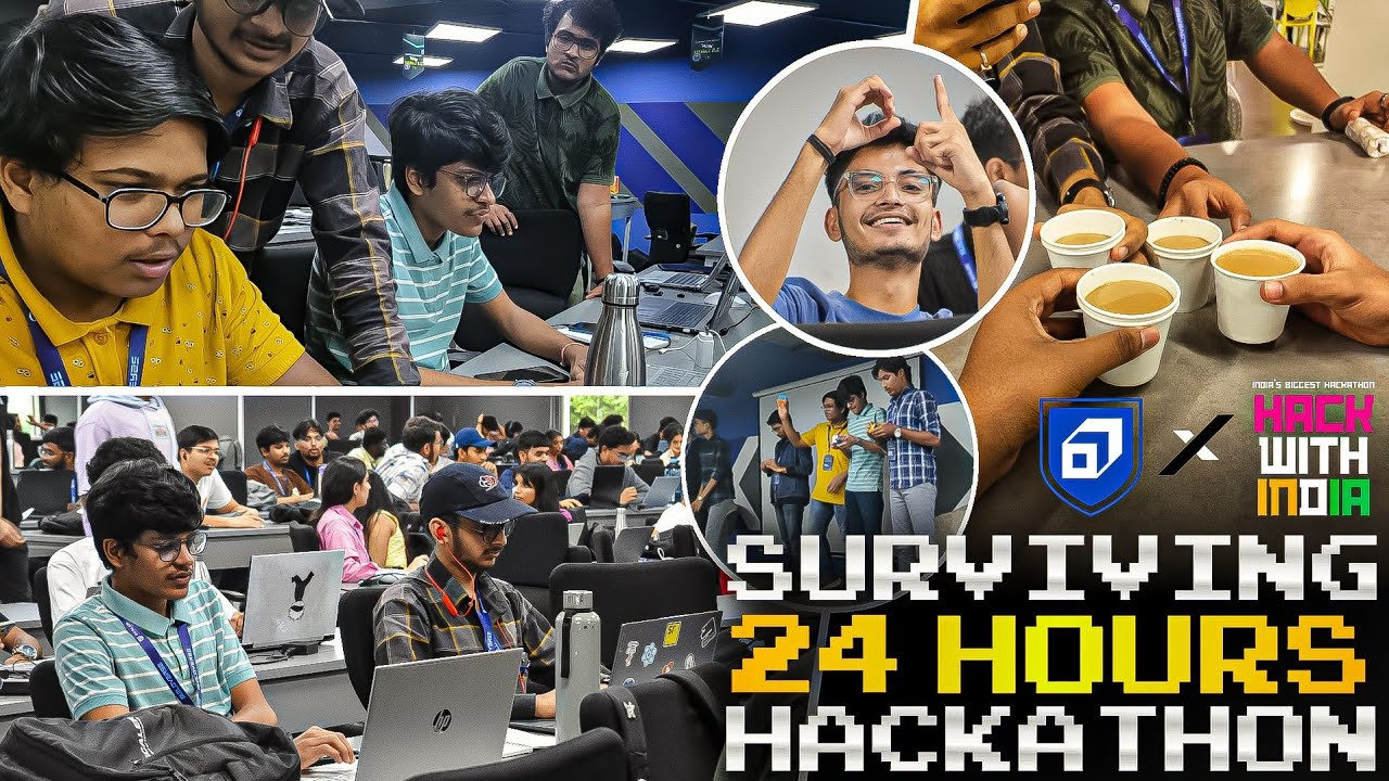 I Survived a 24 Hour Hackathon with No Sleep 😵 | SSTxHackWithIndia Vlog