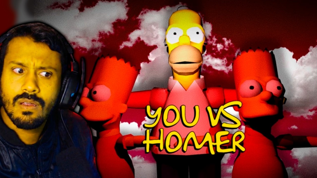 MAS QUE CARAI DE JOGO É ESSE?! 😂 YOU VS HOMER - O JOGO ASSIMÉTRICO DO DOMER!