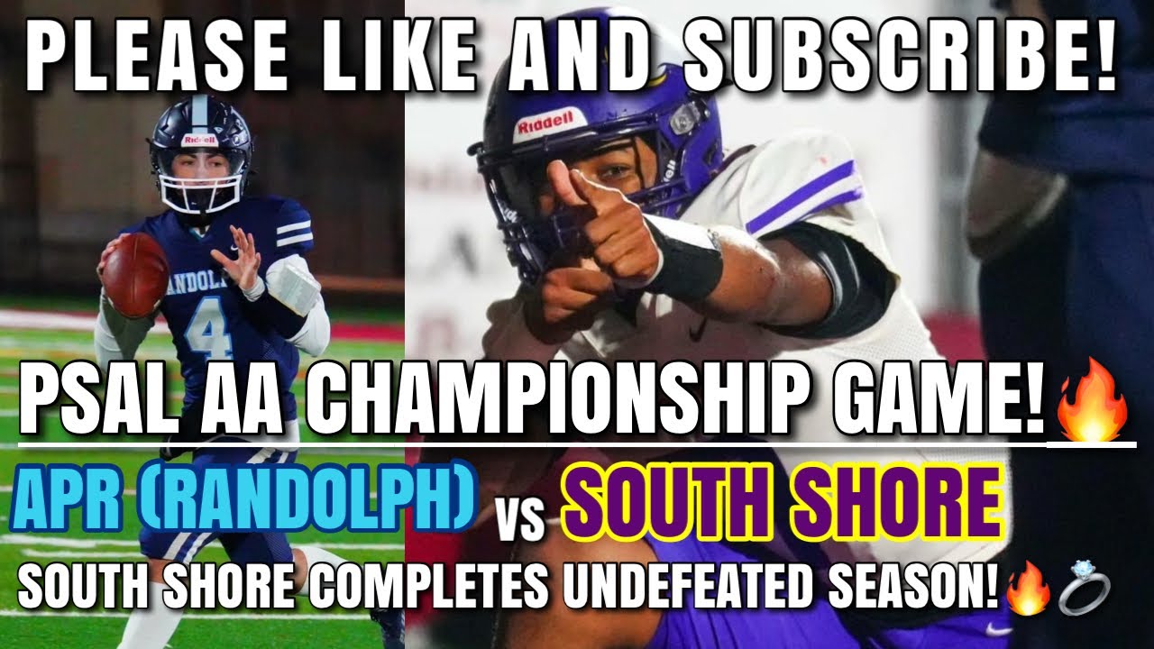 South Shore Vs APR (A. Philip Randolph) |PSAL AA Championship Game! 🔥|