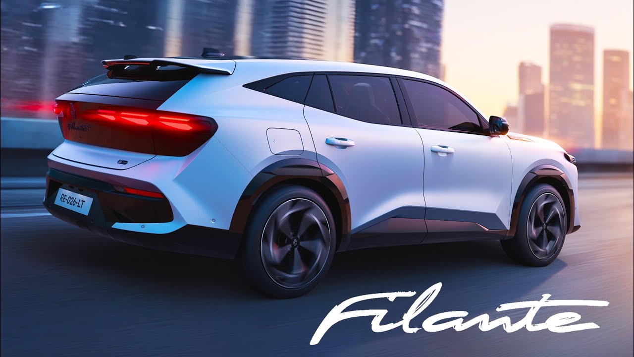NOWY Renault Filante 2026 &ndash; pierwsze spojrzenie na śmiały, luksusowy flagowy hybrydowy SUV!