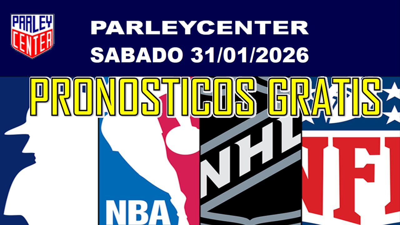 PRONOSTICOS  NFL, NHL Y NBA  PARA HOY LOGROS SABADO 31/01/2026 🔥PARLEY GRATIS🔥