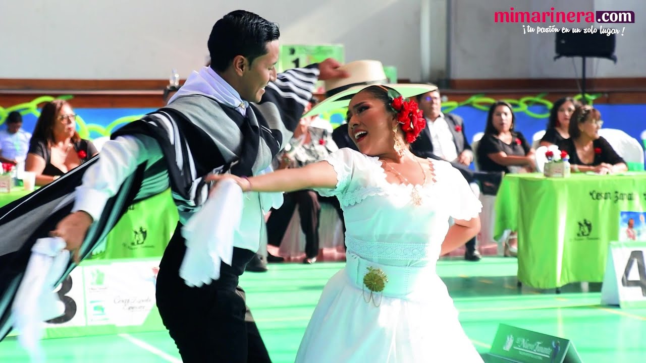 💃Karla Gonzales y Bryan Ipanaqué🕺 bailan en el Concurso de Marinera 