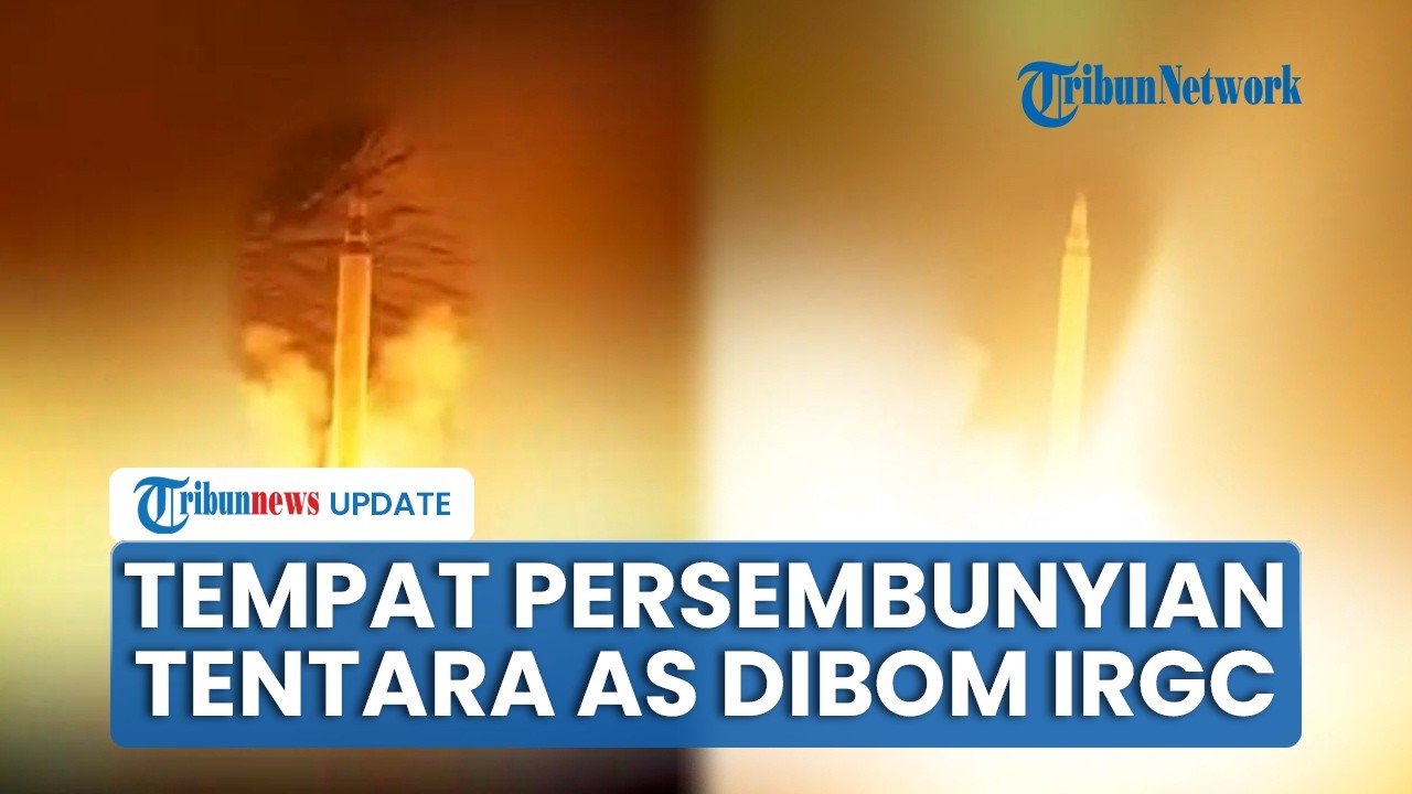 IRGC Rilis Detik-detik Rudal Ledakkan 10 Tempat Persembunyian Tentara AS hingga Situs-situs Militer