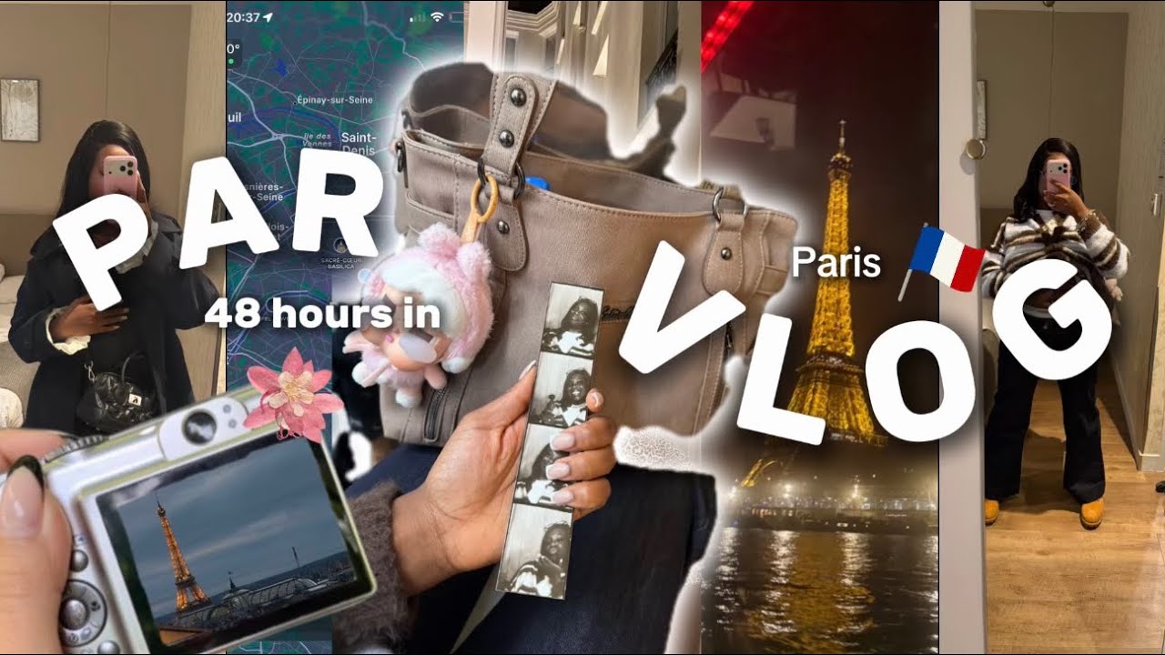 COME & SPEND 48 HOURS IN PARIS WITH ME - PARIS VLOG + EIFFEL TOWER + FOOD & MORE…
