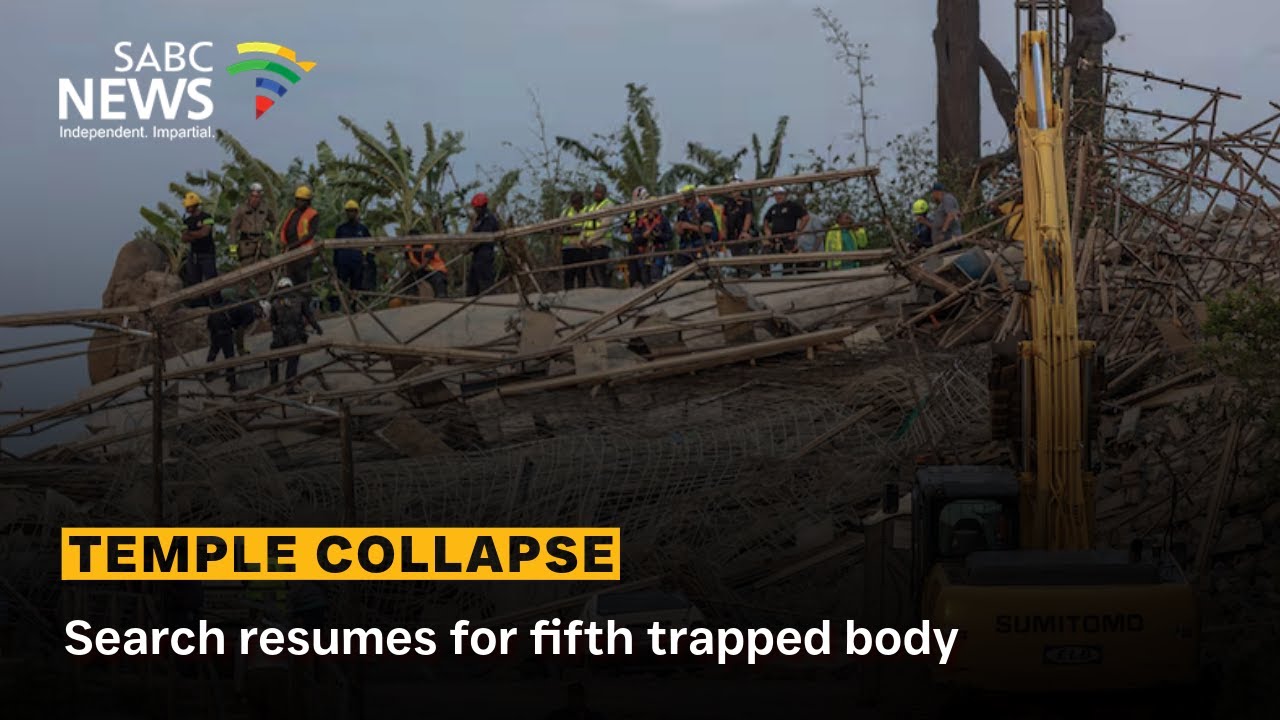 Temple Collapse | Search resumes for fifth trapped body