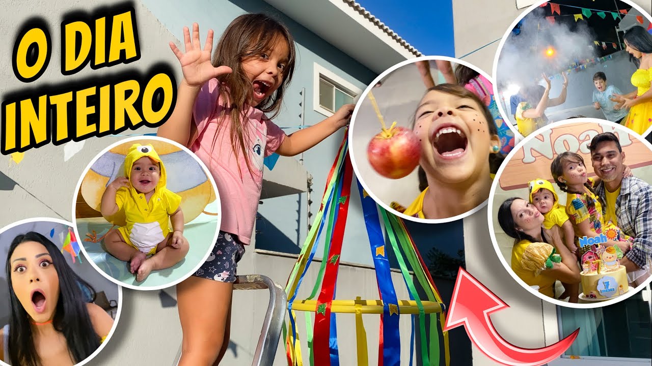 O DIA INTEIRO COMIGO * 7 meses do Noah - Festa Junina *