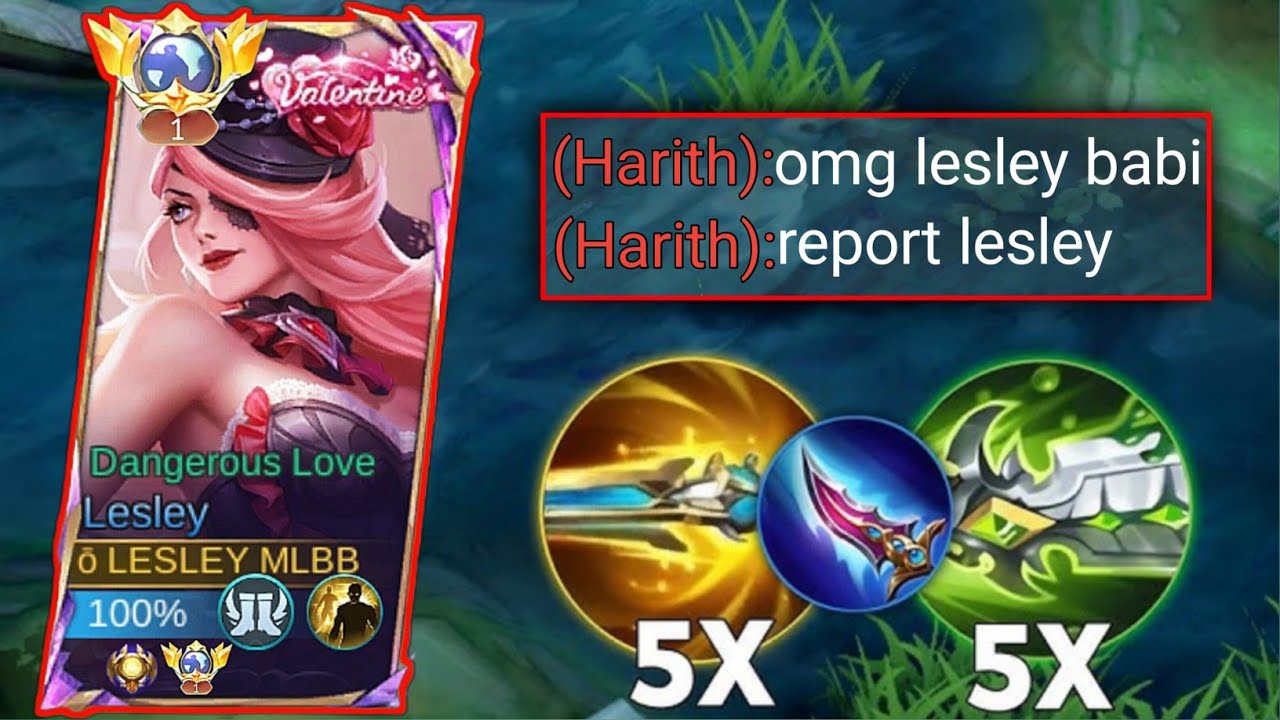 BUILD LESLEY TERKUAT NO 1 INDONESIA TANPA MATI | MOBILE LEGENDS BANG BANG