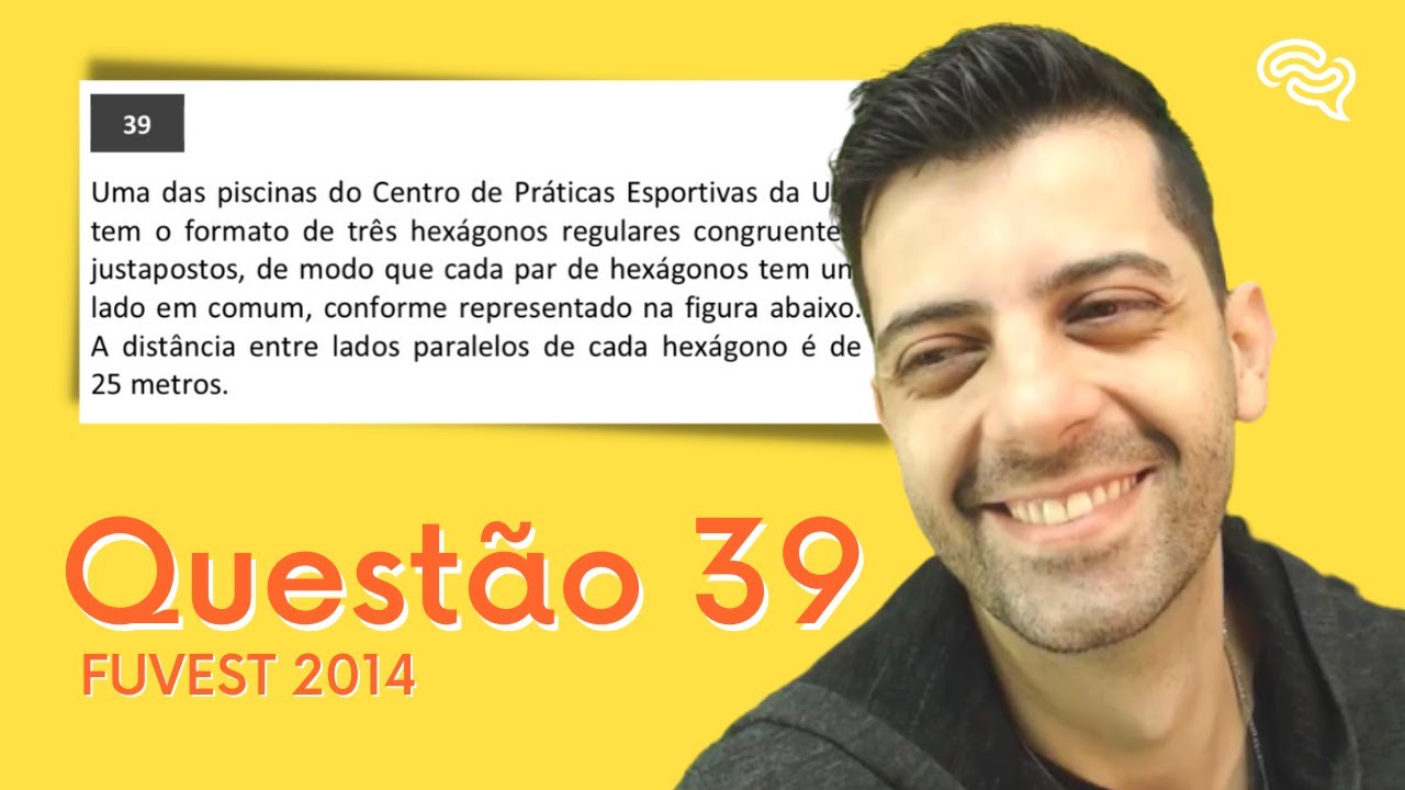 Q39 - FUVEST 2014 - Uma das piscinas do Centro de Práticas Esportivas da USP tem o formato de três