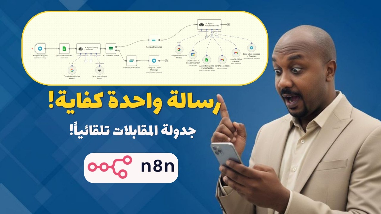 جدولة المقابلات برسالة واحدة! | أتمتة ذكية لموارد بشرية أذكى