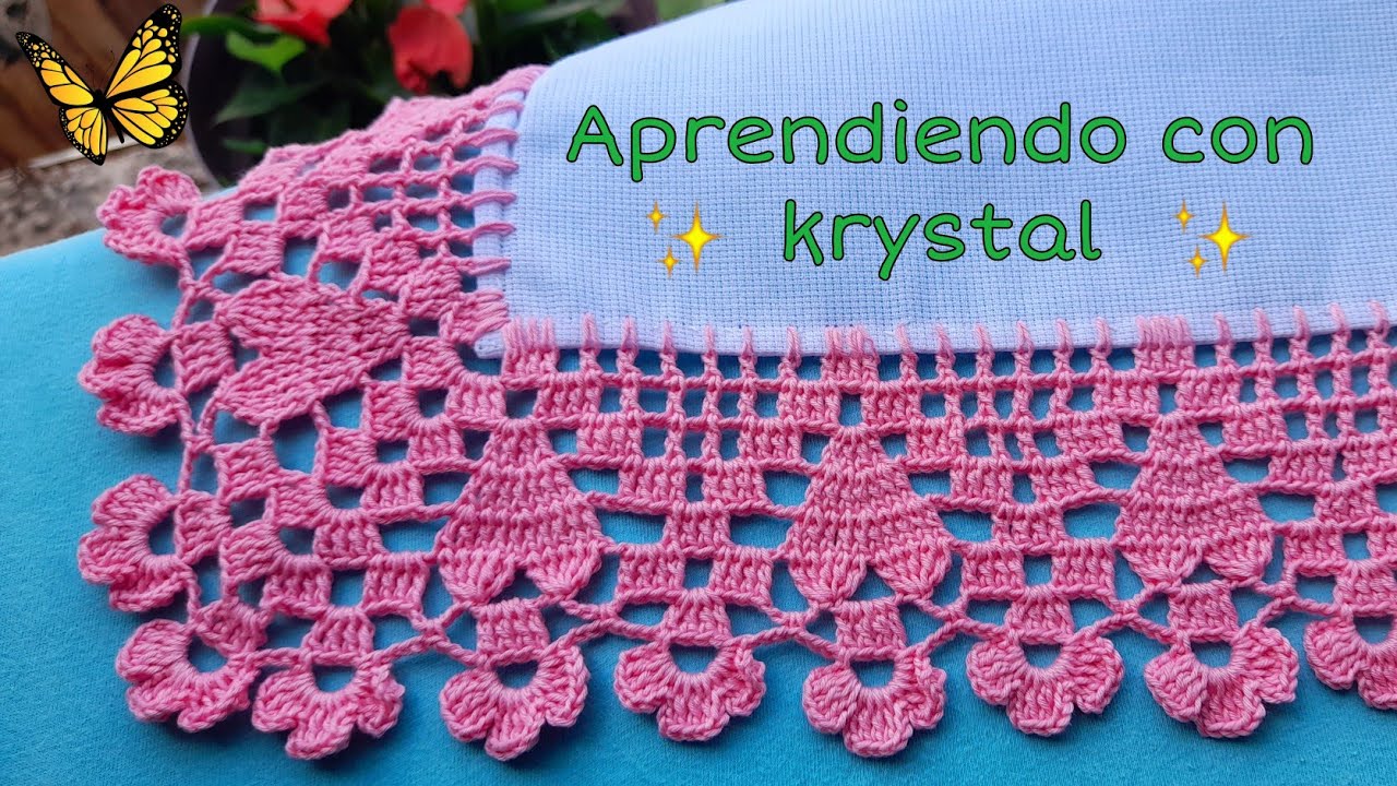 Corazones y flores Puntilla #195 vuelta y vuelta es de  las fáciles ♥️🌻🌹🌷