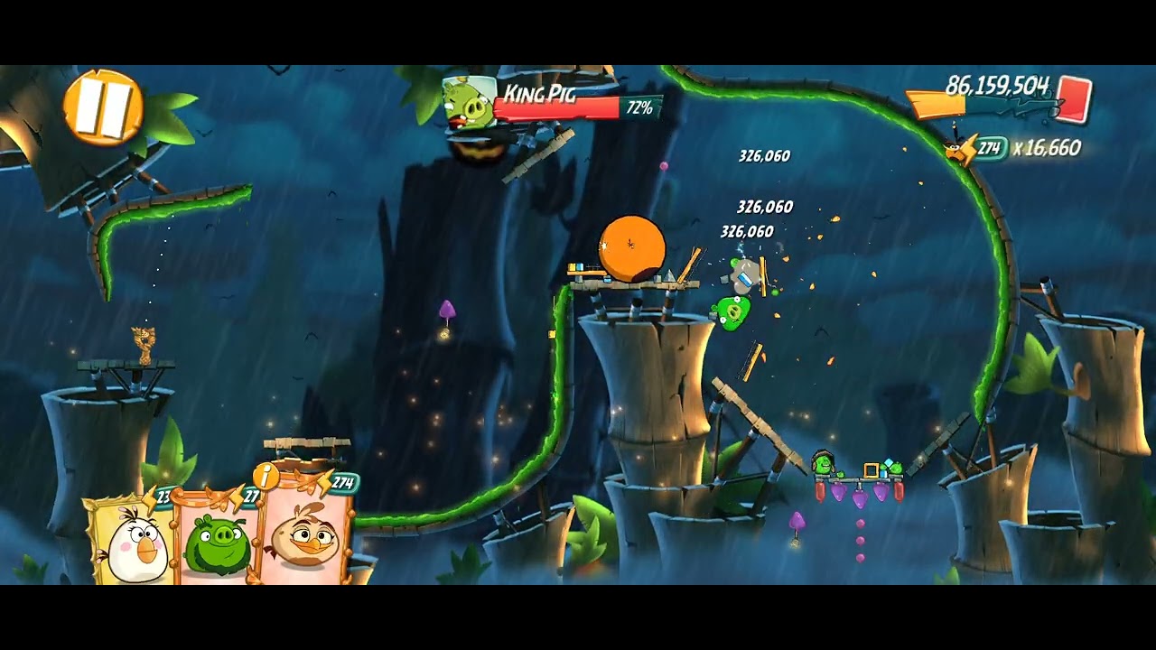 Angry birds 2 King Pig Panic 5. Boss room only. Level 2620. January 31/2026